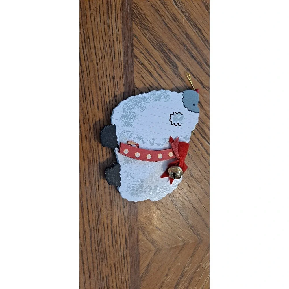 Joan Berg Victor Wooden Christmas Sheep‎ Ornament